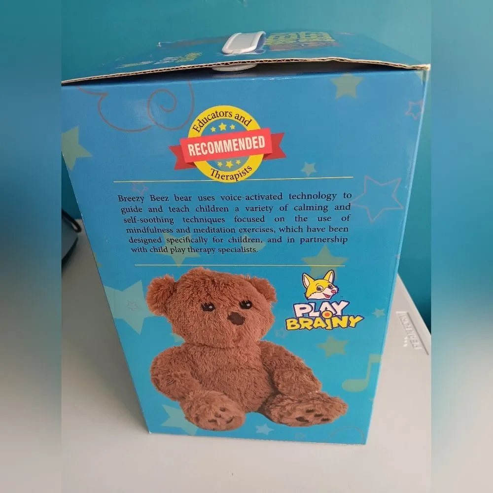 Play Brainy Breezy Beez Teddy Bear Ultra Soft Plushed Stuffed Animal NWOT